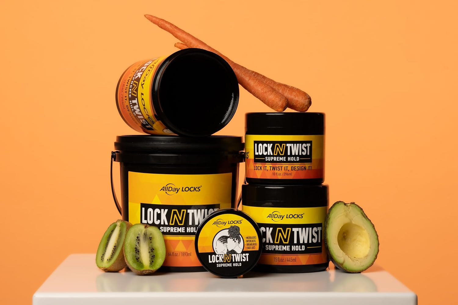 Lock N Twist (5 Oz) | Supreme Hold, No Frizz or Flaking | Hydrating, Nourishing Loc Booster | Grape & Avocado-Infused | Lock & Twist Braids, Locks, Twists, Cornrows | 5 Oz