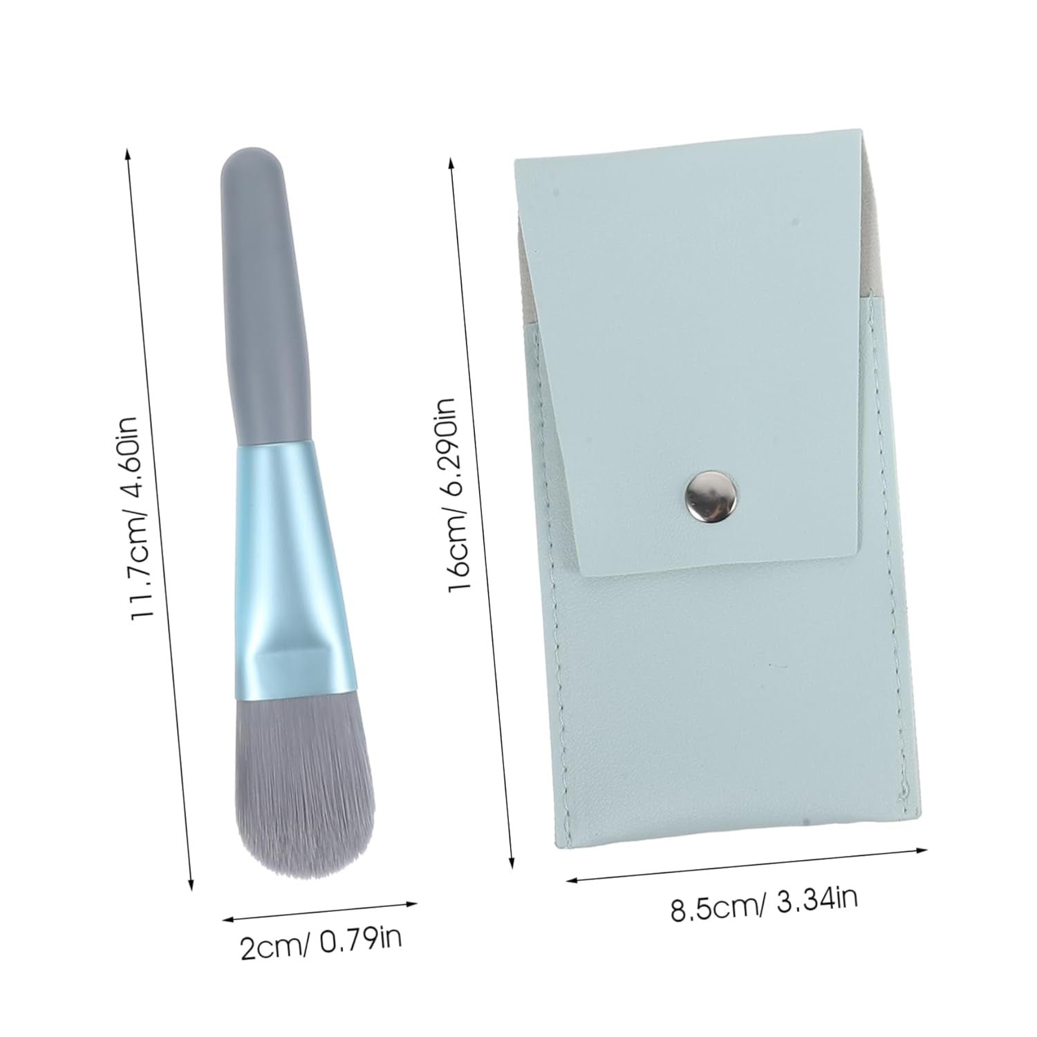 1Set Makeup Brush Beginners Soft Bristle Tools Shaped Bag Travel-Friendly Cosmetic Supplies for Girl Makeup Powder Application