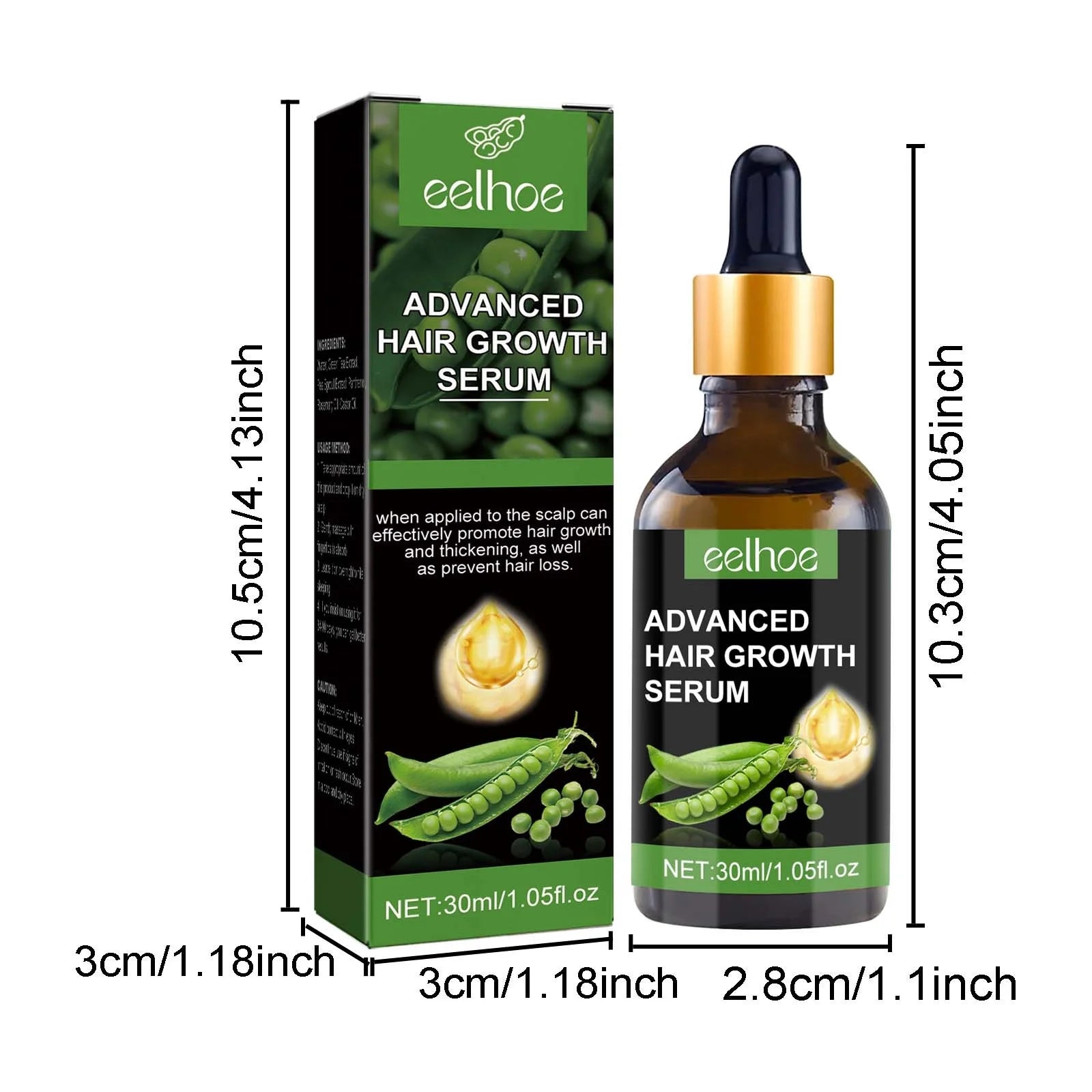 Biotin Hair Growth Serum,Advanced Hair Growth Serum,Hair Growth Serum Promotes Hair Growth, Moisturizes, Strengthens Hair and Nourishes the Scalp for Both Men and Women 30Ml