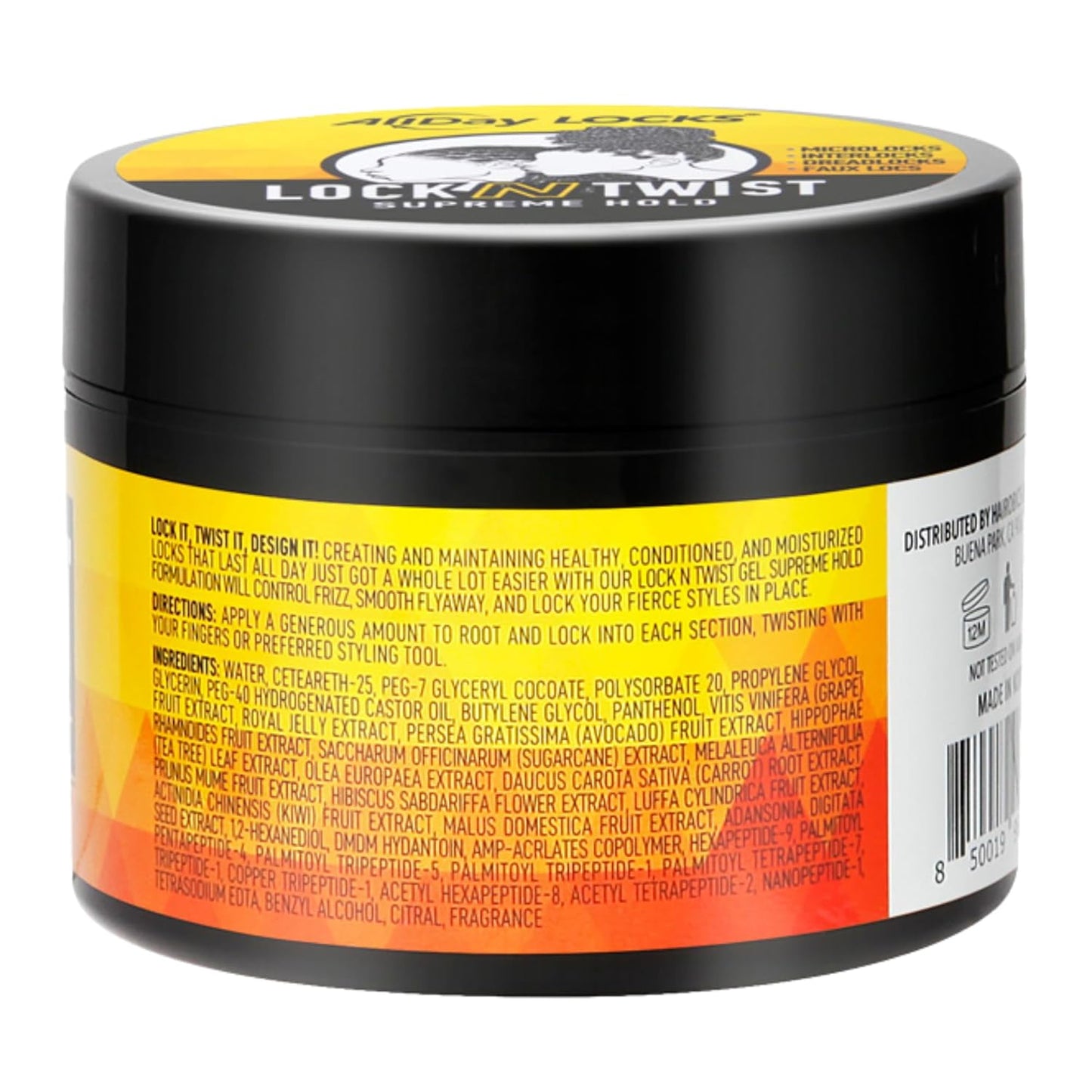 Lock N Twist (5 Oz) | Supreme Hold, No Frizz or Flaking | Hydrating, Nourishing Loc Booster | Grape & Avocado-Infused | Lock & Twist Braids, Locks, Twists, Cornrows | 5 Oz