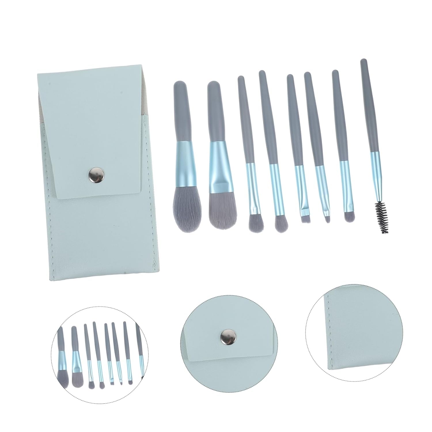 1Set Makeup Brush Beginners Soft Bristle Tools Shaped Bag Travel-Friendly Cosmetic Supplies for Girl Makeup Powder Application